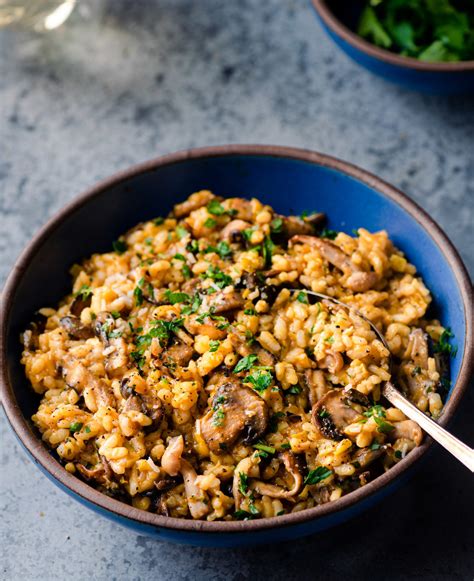 The Best Vegan Mushroom Risotto Rainbow Plant Life