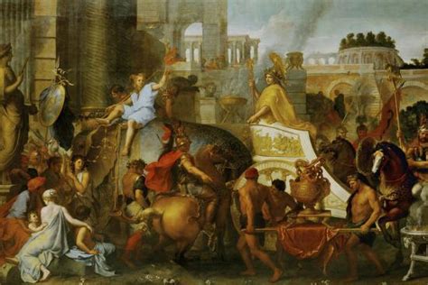 Alexander The Great Enters Babylon Giclee Print By Charles Le Brun At