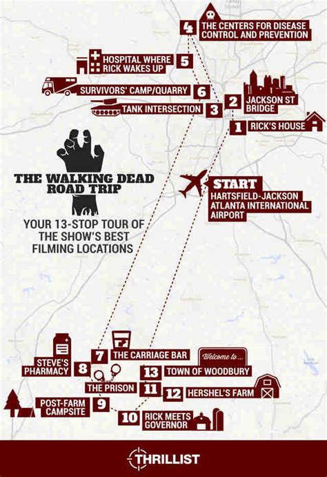 Walking Dead Filming Locations Atlanta Map And Tour Thrillist