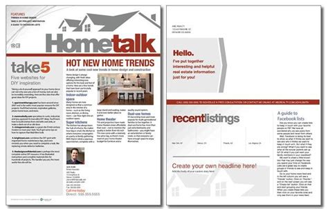 Hometalk Newsletter Template Volume 3 Issue 10 Newsletter Templates