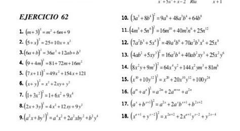 Ejercicios resueltos del algebra de baldor. Ejercicios 62 de álgebra del libro de baldor - Brainly.lat