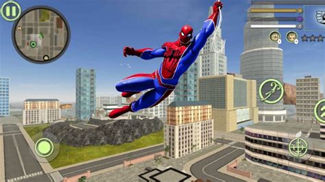 Superhero Spider Rope Hero Counter Gangstar Crime City Batlle