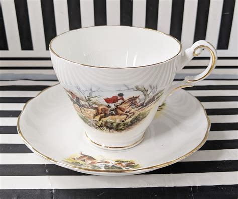 Heritage Regency English Bone China Tea Cup And Saucer Etsy
