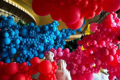 Geronimos Huge Balloons Installation At The Lincoln Center In