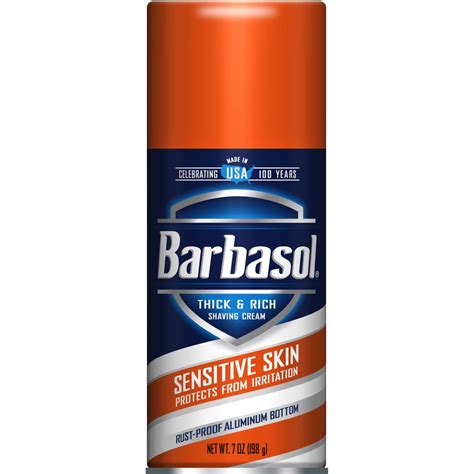 Barbasol Sensitive Skin Shave Cream 7 Oz Aftershave Beauty