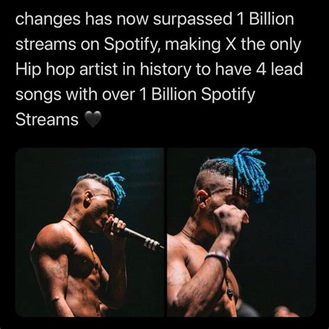 Xxxtentacion Has Officially 4 Songs On Spotify With Other 1 Billion Streams Each🔥👑🕊 Xxxtentacion