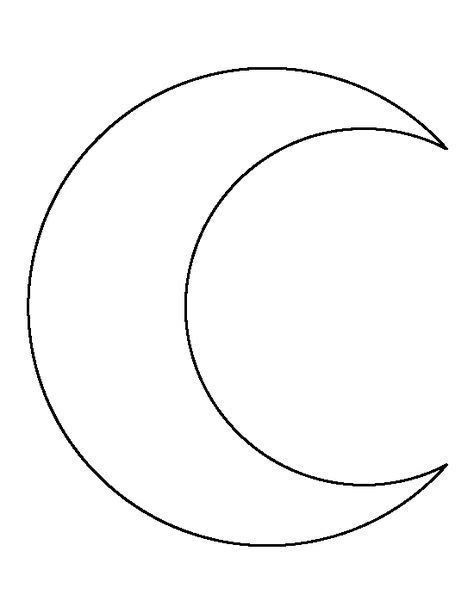 Crescent Moon Template Printable