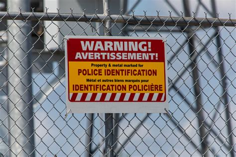 Electrical Substation Warning Signs Stock Photo Download Image Now