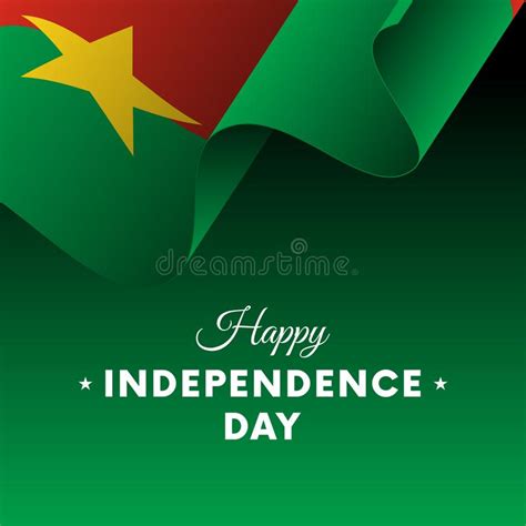 Dia Da Independência De Burkina Faso Mapa De Burkina Faso Ilustração Do