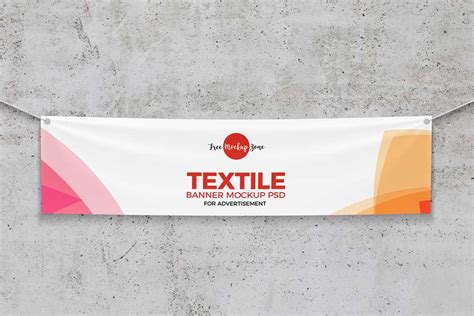 Download This Free Textile Banner Mockup - Designhooks