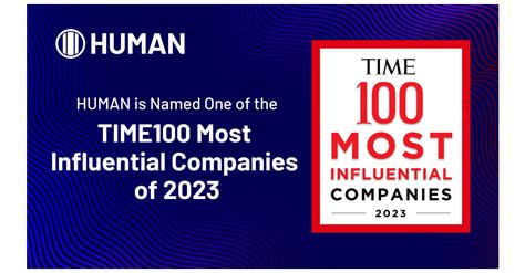 Human Named To Times List Of The Time100 Most Influential Companies