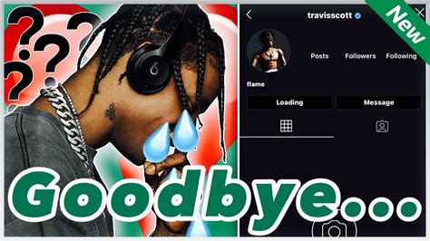 Why Did Travis Scott Delete His Instagram The Real Reason Youtube