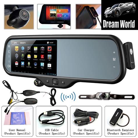 5 Android Gps 1080p Car Rearview Mirror Monitor Dvr Wifiwireless