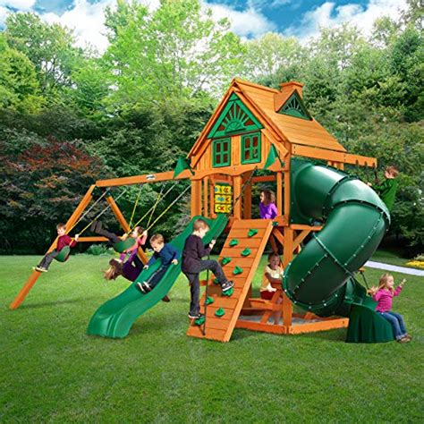 Gorilla Playsets 01 0053 Ap Mountaineer Treehouse Wood Swing Set With