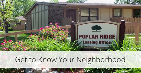 Get To Know Your Neighborhood Poplar Ridge Apartmentspoplar Ridge