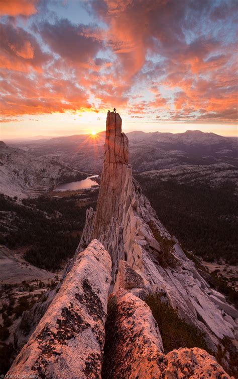 Eichorn Pinnacle Sunset Yosemite National Park California Usa