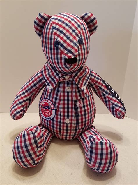Handmade Memory Bear Keepsake Bear Teddy Bear From Shirts Or Fabric