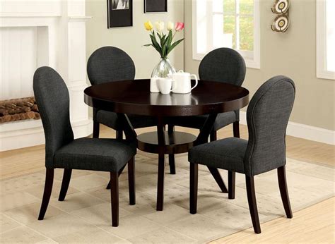 Rectangular dining tables blend seamlessly into traditional and contemporary spaces alike. Round Dining Table Set for 4 - HomesFeed