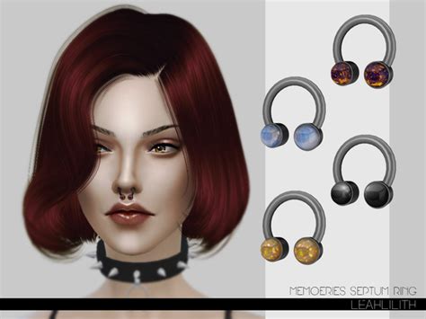 Memories Septum Ring By Leahlilith At Tsr Sims 4 Updates