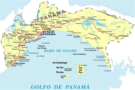 Mapa De Panama Mapa Físico Geográfico Político Turístico Y Temático