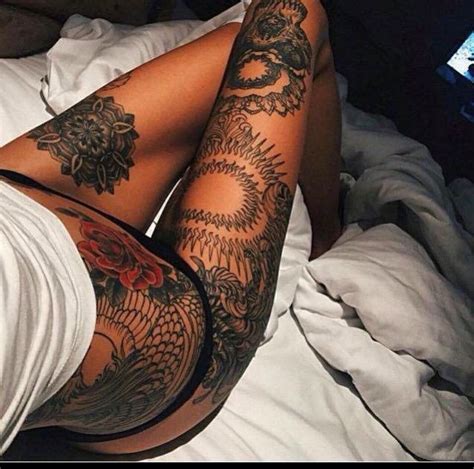 Leg Tattoo Hip Tattoo Girl Tattoos Sexy Tattoos