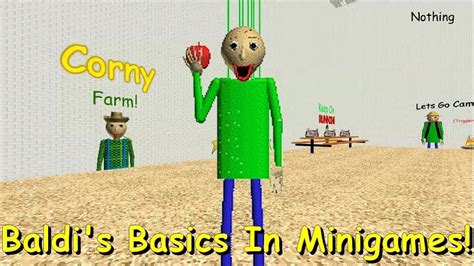 Baldis Basics In Mini Games Youtube