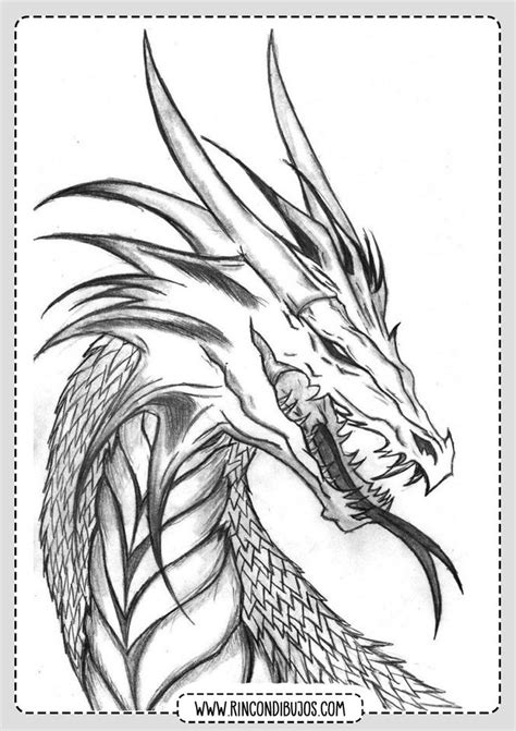 Impresionante Dibujo De Dragon Rincon Dibujos Cool Dragon Drawings