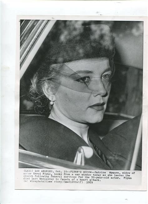 1959 Vintage Photo Patrice Wymore At Funeral Of Actor Husband Errol
