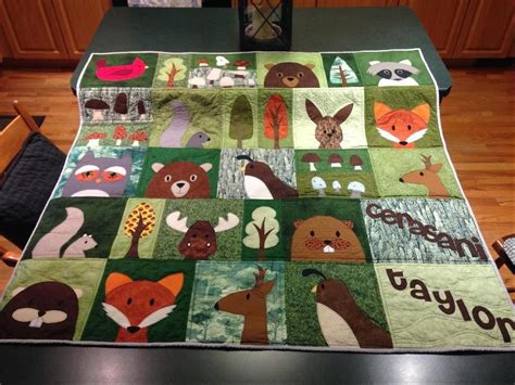You Have To See Woodland Animals Quilt By Deb Deb Deb Animal Quilts