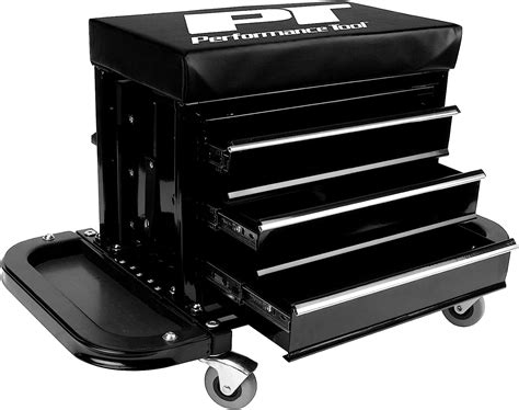 Buy Performance Tool W85025 3 Drawer Rolling Tool Chest Seat With Magnetic Side Trays Online At