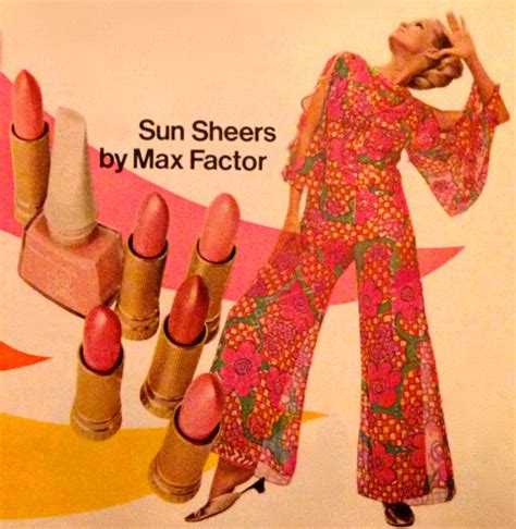 Max Factor Sun Sheers Lipstick And Nail Satin Polish 1967 Vintage