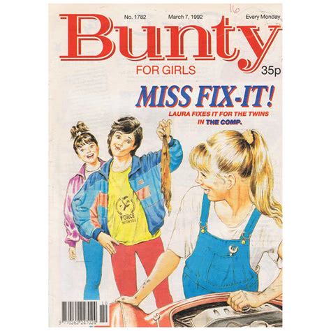 7th March 1992 Buy Now Bunty Comic Issue 1782 An Original Comic
