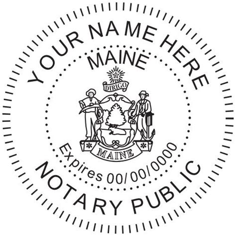 Maine Notary Stamp And Seal Pro Stamps