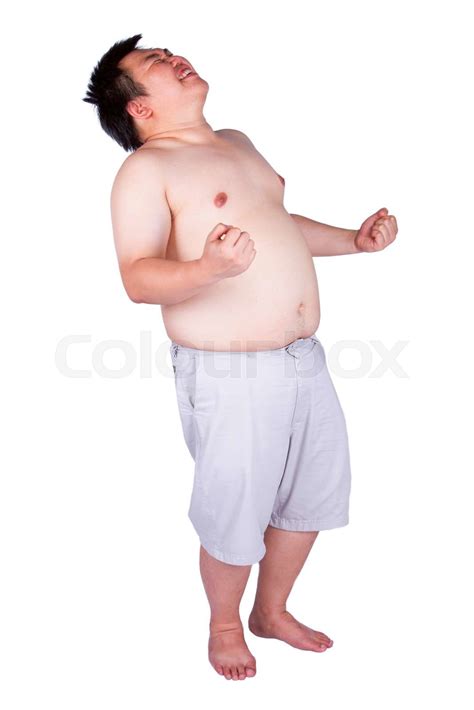 Fat Man Stock Image Colourbox