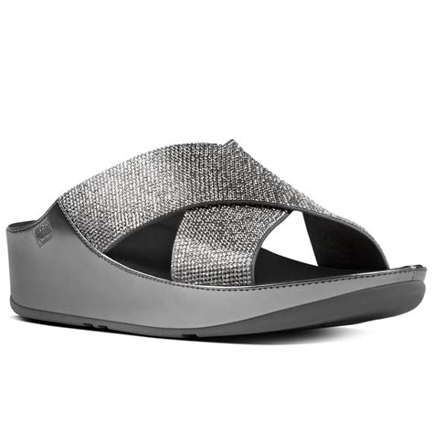 Fitflop Crystall Slide Womens Sandals Charles Clinkard