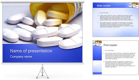 Make your work easier by using a label. Pill Bottle PowerPoint Template & Backgrounds ID 0000001711 - SmileTemplates.com