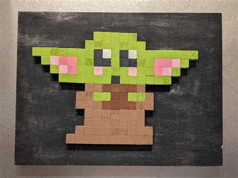 Minecraft Baby Yoda Pixel Art Easy Art Nouveau Buildi Vrogue Co