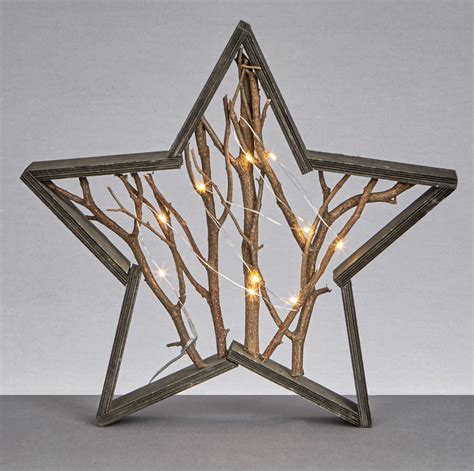 Wooden Star Light By Lime Tree London