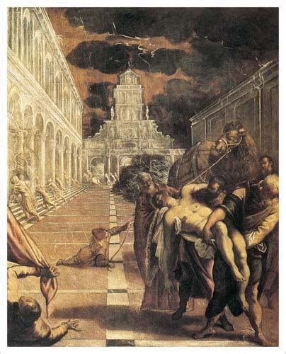 Transport Of The Body Of Saint Mark Art Print Poster By Jacopo Robusti