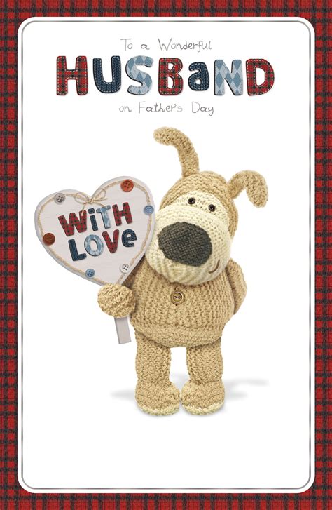 Boofle Wonderful Husband Happy Fathers Day Card Lovely Greeting Cards