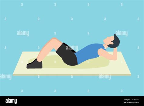 Man Step Ups Gym Stock Vector Images Alamy