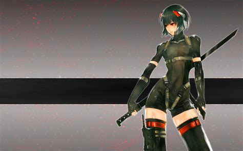 Anime Warrior Girl Sword 7019591