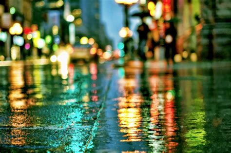 Rainy Night Street из архива топ бесплатных фоток