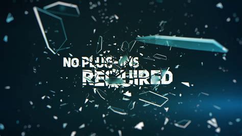 Shatter Glass Trailer After Effects Template Youtube