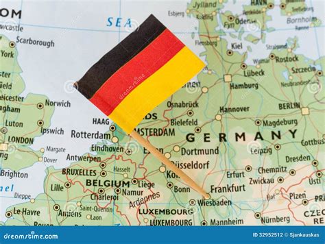 Germany Map Flag Stock Photo Image Of Travel German 32952512