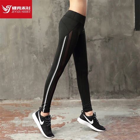 Sexy Women Yoga Pants Mesh Patchwork Sports Leggings Women Fitness Clothing Workout Gym Trousers