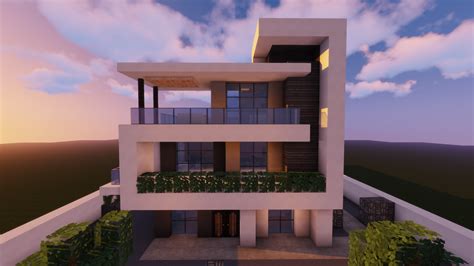 Finished Modern House Tutorial In Comments Minecraft