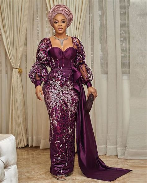 20 Gorgeous Nigerian Lace Asoebi Styles Isishweshwe