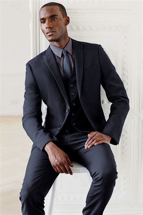Shop men's suit jackets and pants online at farmers nz. Next Navy Suit Tailored Fit Trousers - EziBuy New Zealand ...