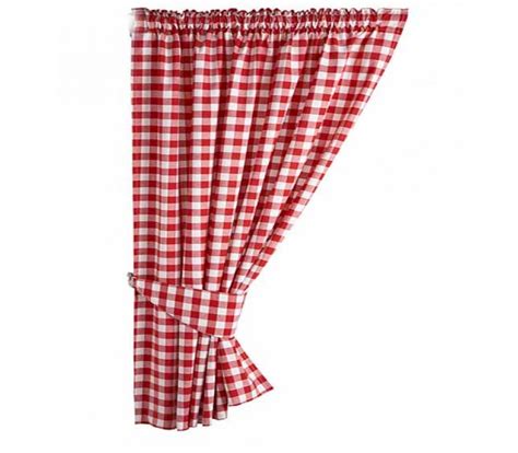 Great savings & free delivery / collection on many items. Gingham Red Country Check ready made curtains